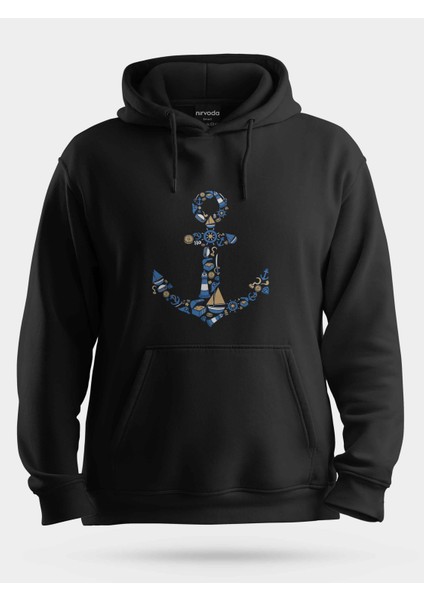 Gemi Çapası Anchor Unisex Kapüşonlu Sweatshirt