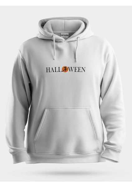 Halloween Cadılar Bayramı Minimal Unisex Kapüşonlu Sweatshirt