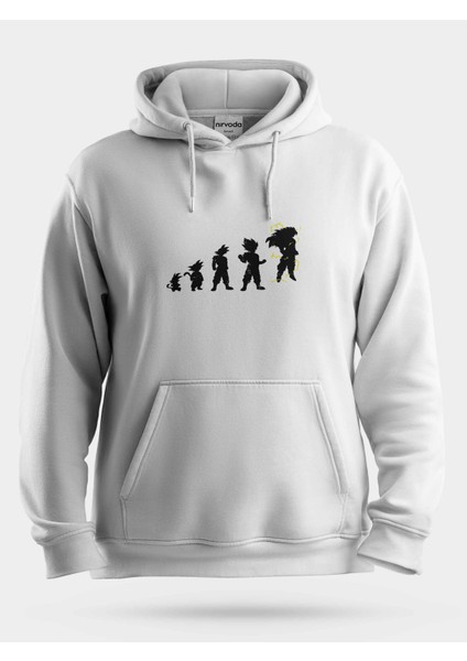 Goku Evrim Unisex Kapüşonlu Sweatshirt