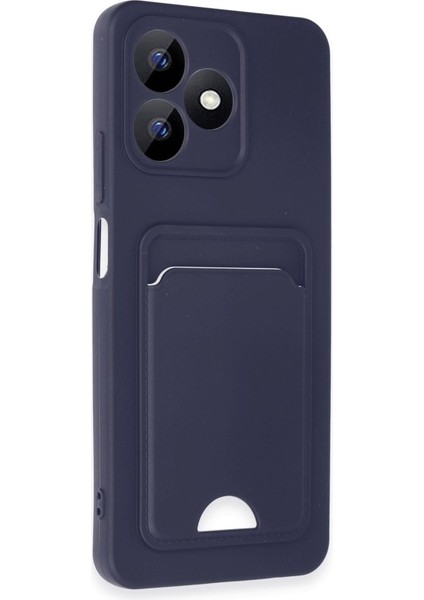 Realme Note 50 Uyumlu Arka Kamera Korumalı Kart Koyulabilen Silikon Kartlıklı Kılıf Kapak fiyatları