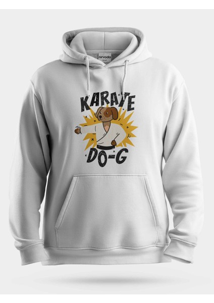Karate Köpek Unisex Kapüşonlu Sweatshirt