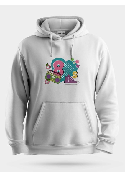 Seksenler Nostalji Unisex Kapüşonlu Sweatshirt