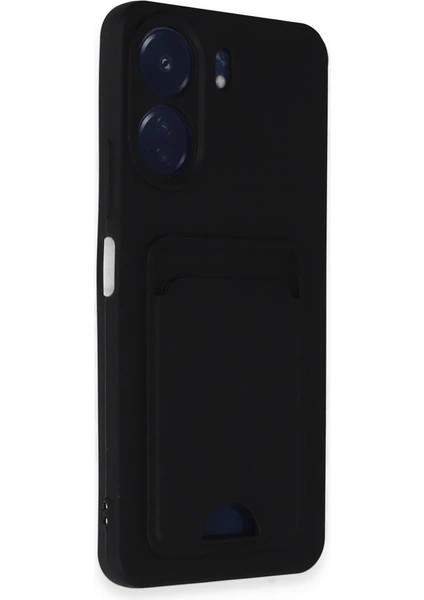 Xiaomi Poco C65 Uyumlu Arka Kamera Korumalı Kart Koyulabilen Silikon Kartlıklı Kılıf Kapak fiyatları