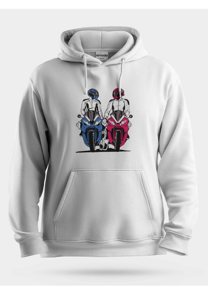 Motor Aşkı Motosiklet Unisex Kapüşonlu Sweatshirt