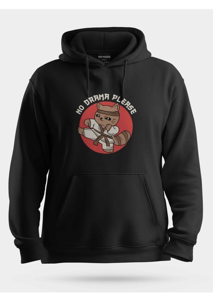No Drama Karate Unisex Kapüşonlu Sweatshirt