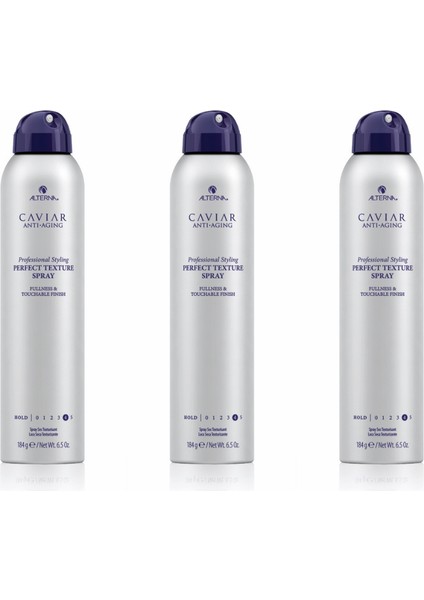 Ekonomik Üçlü Caviar Professional Styling Perfect Texture Sprey