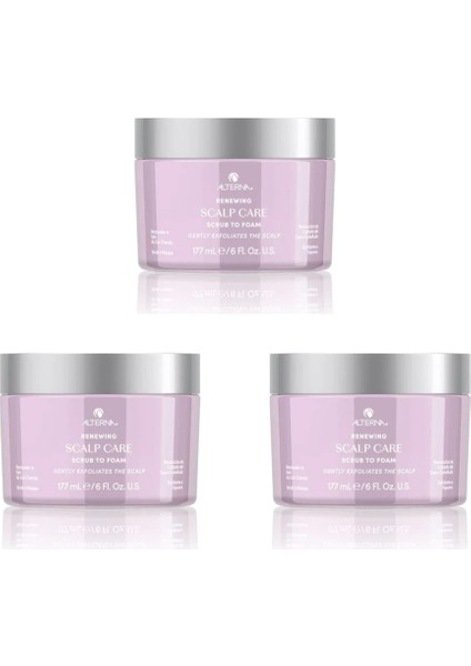 Ekonomik Üçlü Caviar Renewing Scalp Care Scrub To Foam