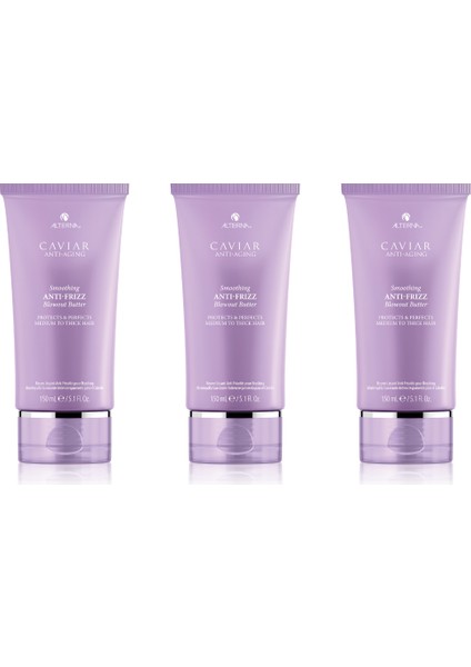 Ekonomik Üçlü Caviar Smoothing Anti-Frizz Blowout Butter 150 ml