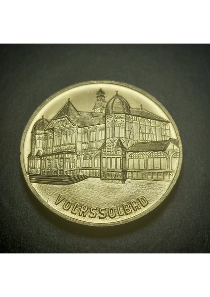 775/1975 Volkssolbad Bad Kösen 1200.YILI Hatıra Madalya 35.6gram 40MM