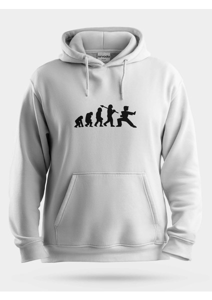 Karate Evrimi Unisex Kapüşonlu Sweatshirt