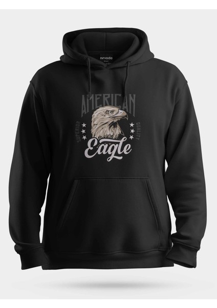 American Eagle Kartal Unisex Kapüşonlu Sweatshirt