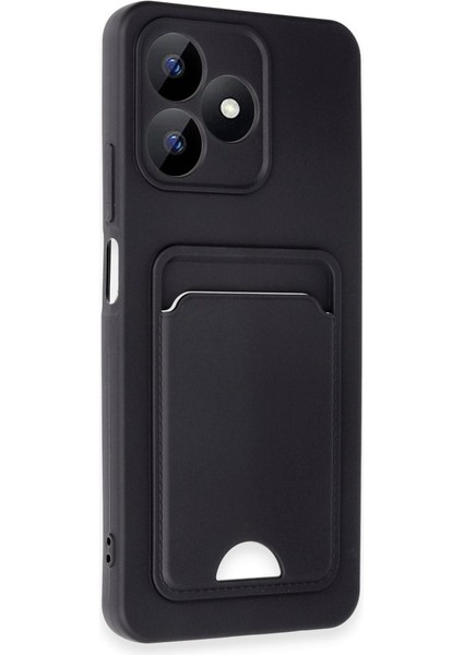Realme Note 50 Uyumlu Arka Kamera Korumalı Kart Koyulabilen Silikon Kartlıklı Kılıf Kapak fiyatları