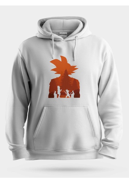 Goku Evrimi Dragon Ball Unisex Kapüşonlu Sweatshirt