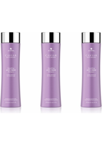 Ekonomik Üçlü Caviar Smoothing Anti-Frizz Şampuan 250 ml