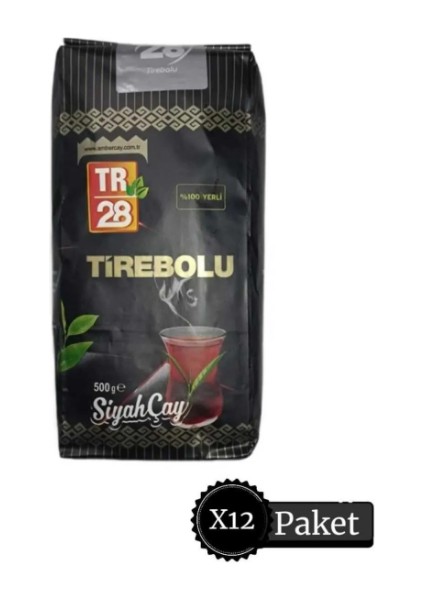 TR28 Siyah Çay Özel Hasat 500gr.x 12 Adet