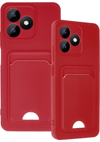 Realme Note 50 Uyumlu Arka Kamera Korumalı Kart Koyulabilen Silikon Kartlıklı Kılıf Kapak modelleri