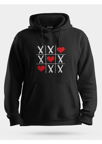 Xox Kalpli Unisex Kapüşonlu Sweatshirt