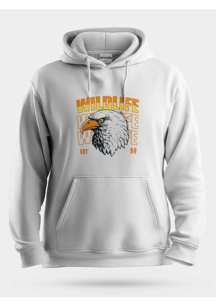 Wildlife Yırtıcı Kartal Unisex Kapüşonlu Sweatshirt