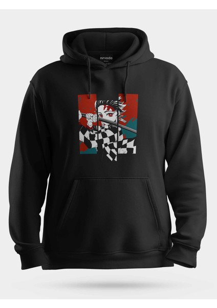 Demon Slayer Kimetsu No Yaiba Unisex Kapüşonlu Sweatshirt