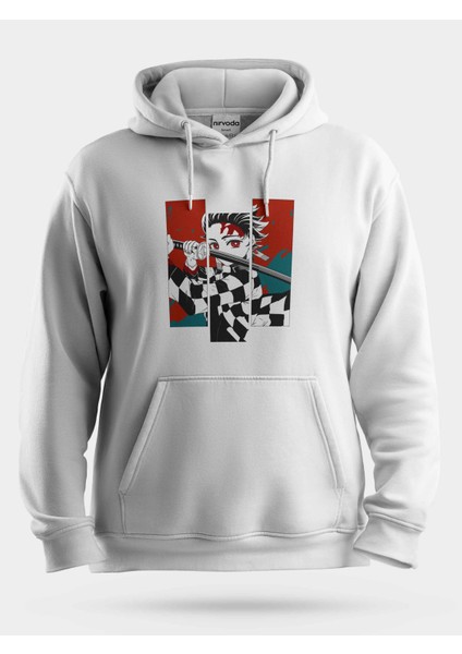 Demon Slayer Kimetsu No Yaiba Unisex Kapüşonlu Sweatshirt