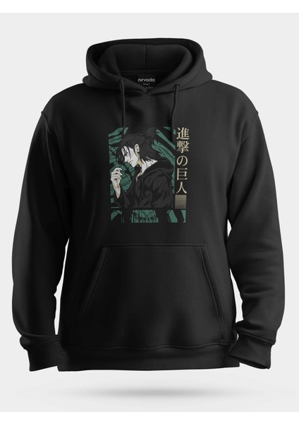 Joichiro Shokugeki No Soma Siyah Unisex Kapüşonlu Sweatshirt