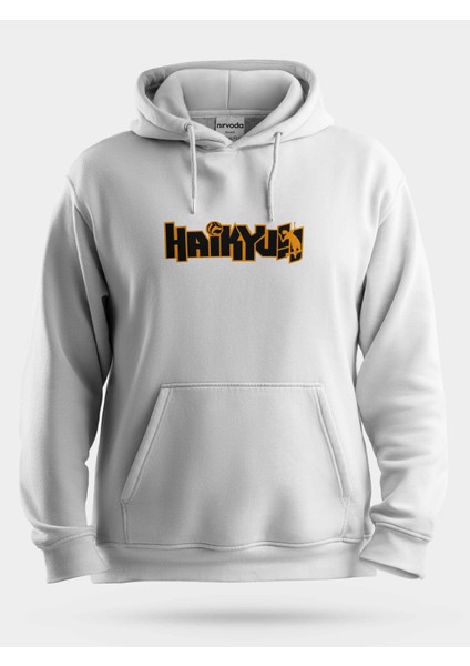 Haikyu Yazılı Unisex Kapüşonlu Sweatshirt
