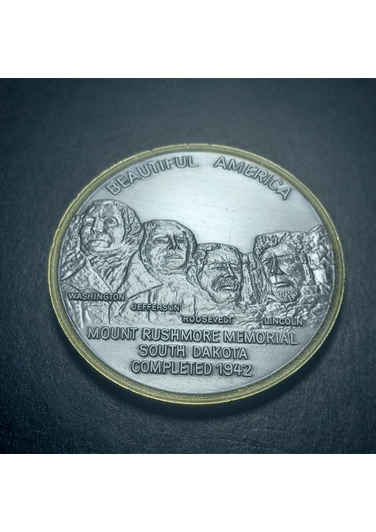 Escoines 1976 Amerikanın Bağımsızlık Bildirgesi 200.YILI Rushmore Dağı Hatıra Madalya 48GRAM 50MM