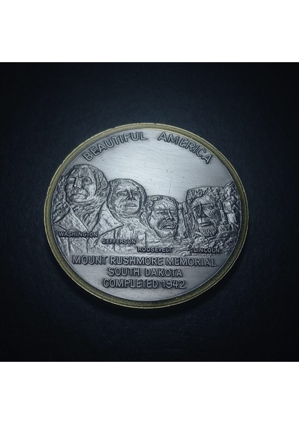 Escoines 1976 Amerikanın Bağımsızlık Bildirgesi 200.YILI Rushmore Dağı Hatıra Madalya 48GRAM 50MM
