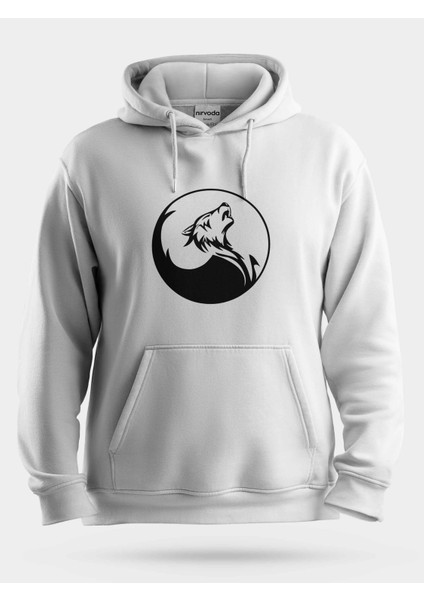 Yin Yang Kurt Unisex Kapüşonlu Sweatshirt