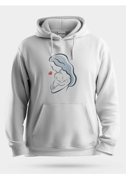 Anne ve Bebek Unisex Kapüşonlu Sweatshirt