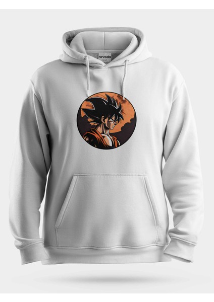 Goku Dragon Ball Logo Unisex Kapüşonlu Sweatshirt
