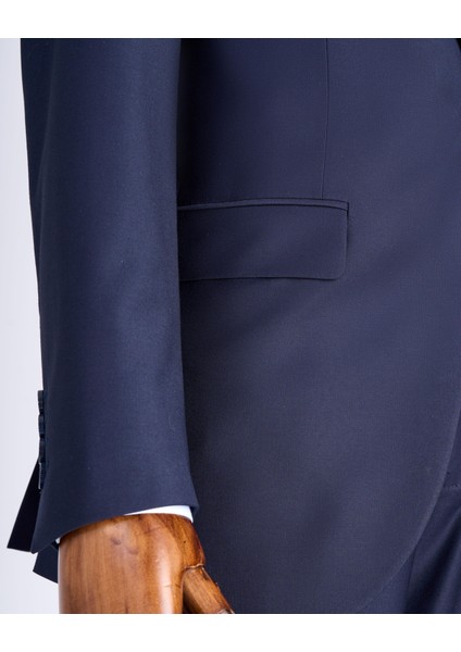Italyan Stil Ceket Yelek Pantolon Takım Elbise Lacivert T12013 indirimleri