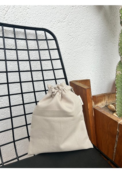 Soft Ekolojik Bez Kese,keten Büzgülü Ipli Düzenleyici Kese,makyaj Seyahat Çantası