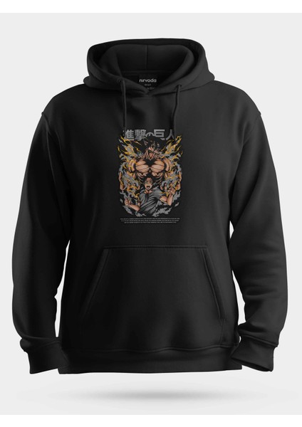Not Eren Yeager Attack On Titan Unisex Kapüşonlu Sweatshirt