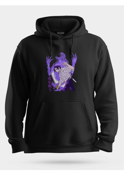 Öğrenci Satoru Gojo Jujutsu Kaisen Unisex Kapüşonlu Sweatshirt