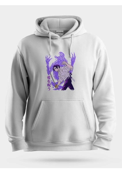 Öğrenci Satoru Gojo Jujutsu Kaisen Unisex Kapüşonlu Sweatshirt