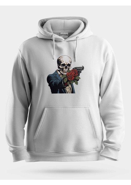 Silahşör Kurukafa Unisex Kapüşonlu Sweatshirt