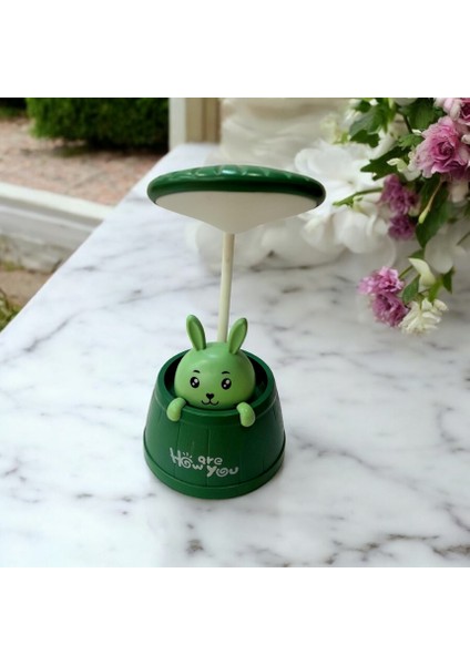 Tavşanlı Masa Lambası – Şarjlı Gece Lambası, LED Işık ve Sevimli Tasarım