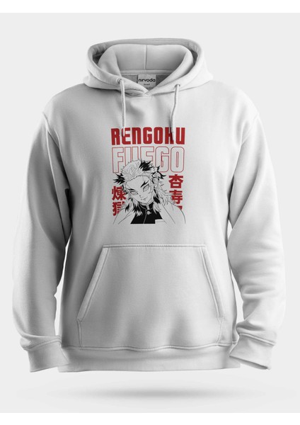 Rengoku Demon Slayer Unisex Kapüşonlu Sweatshirt