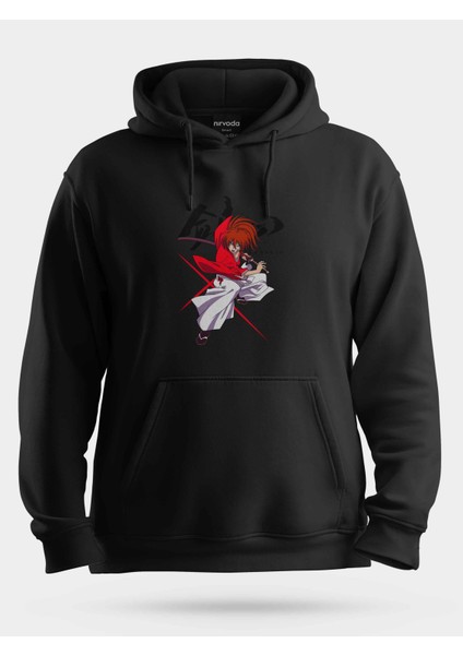 Rurouni Kenshin Samurai x Unisex Kapüşonlu Sweatshirt