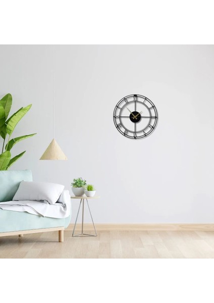 Metal Duvar Saati Minimalist Dekoratif Saat