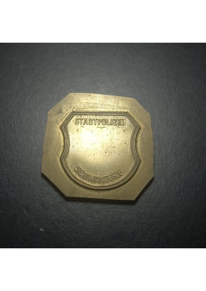 Schwandorf Şehir Polisi Hatıra Madalya Kesilmemiş Madalya 70.5gram 54MM Nadir fiyatları