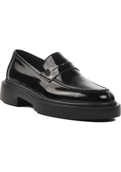 Siyah Deri Rugan Erkek Klasik Ayakkabı