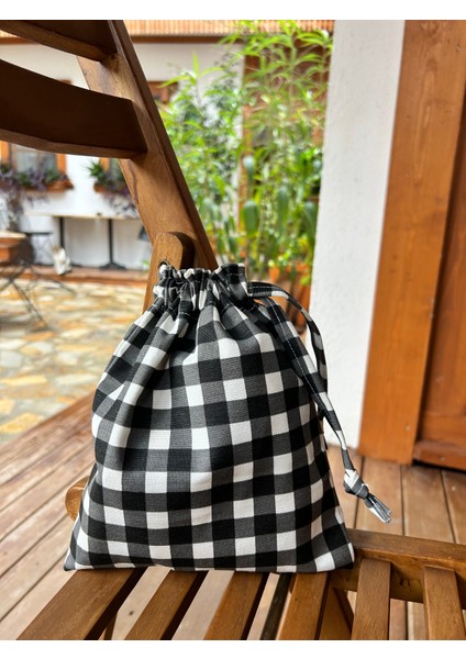 Pötikareli Çevre Dostu Bez Keten Büzgülü Ipli Düzenleyici Kese,mini Makyaj Seyahat Çantası fırsatları