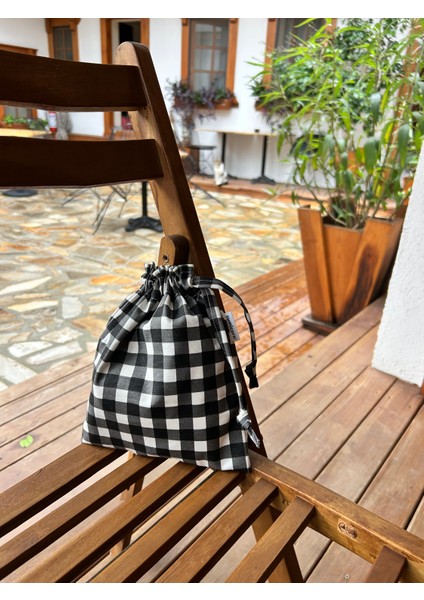 Pötikareli Çevre Dostu Bez Keten Büzgülü Ipli Düzenleyici Kese,mini Makyaj Seyahat Çantası indirimleri