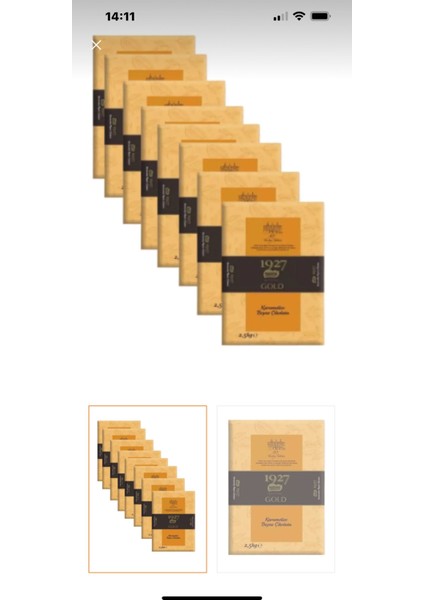 Kuvertür Gold 8x2.5 kg