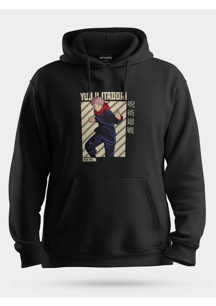 Yuji Itadori Jujutsu Kaisen Unisex Kapüşonlu Sweatshirt