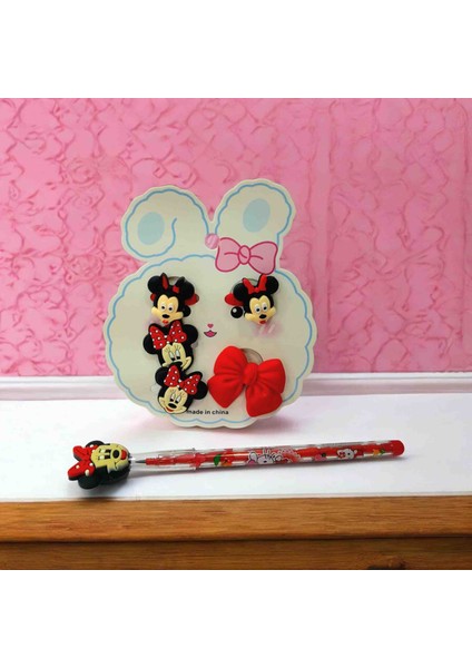 Minnie Mause 5 Li Toka Seti Minnie Mause Yumurtlayan Kalem Hediyeli