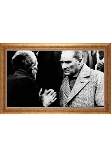 Altın Çerçeveli Paspartulu Tablo GR1142