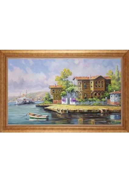 Altın Çerçeveli Paspartulu Tablo GR1416